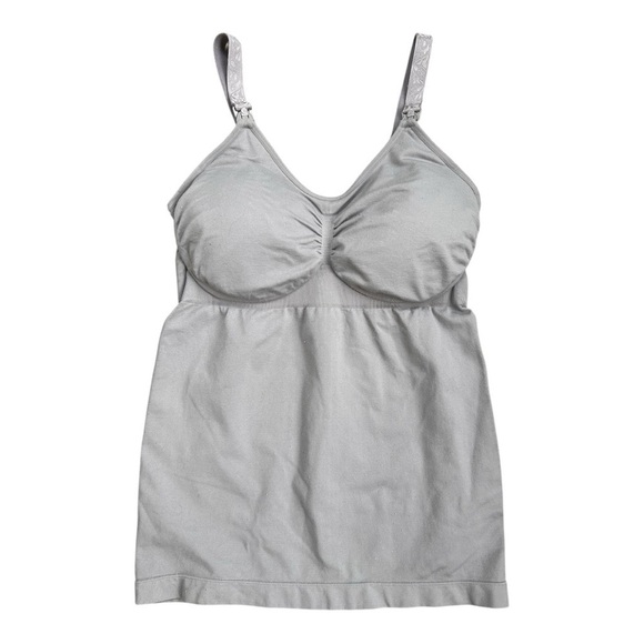 Kindred Bravely Tops - Kindred Bravely Gray Women's Maternity breastfeeding  tank Top sz M, 017
